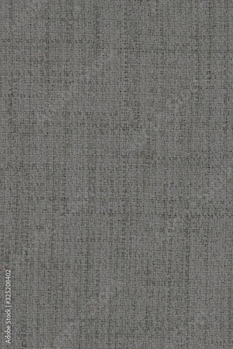 fabric texture background close up, detailed neutral gray color woven linen backdrop, furniture cloth textile material, modern cotton clothing weave pattern