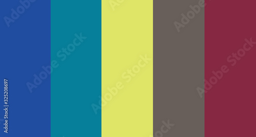 colour set palette vector illustration