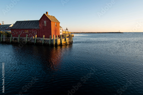 Winter sunrise at Rockport Harbor with views of Motif  1 - Rockport, Massachusetts. © greg