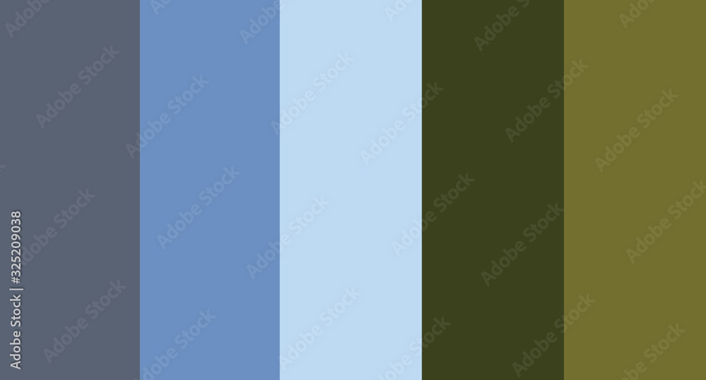 Obraz premium colour set palette vector illustration