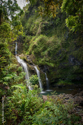 Waterfalls, Three bears, Road to Hana, Maui