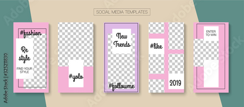 Modern Stories Vector Background.