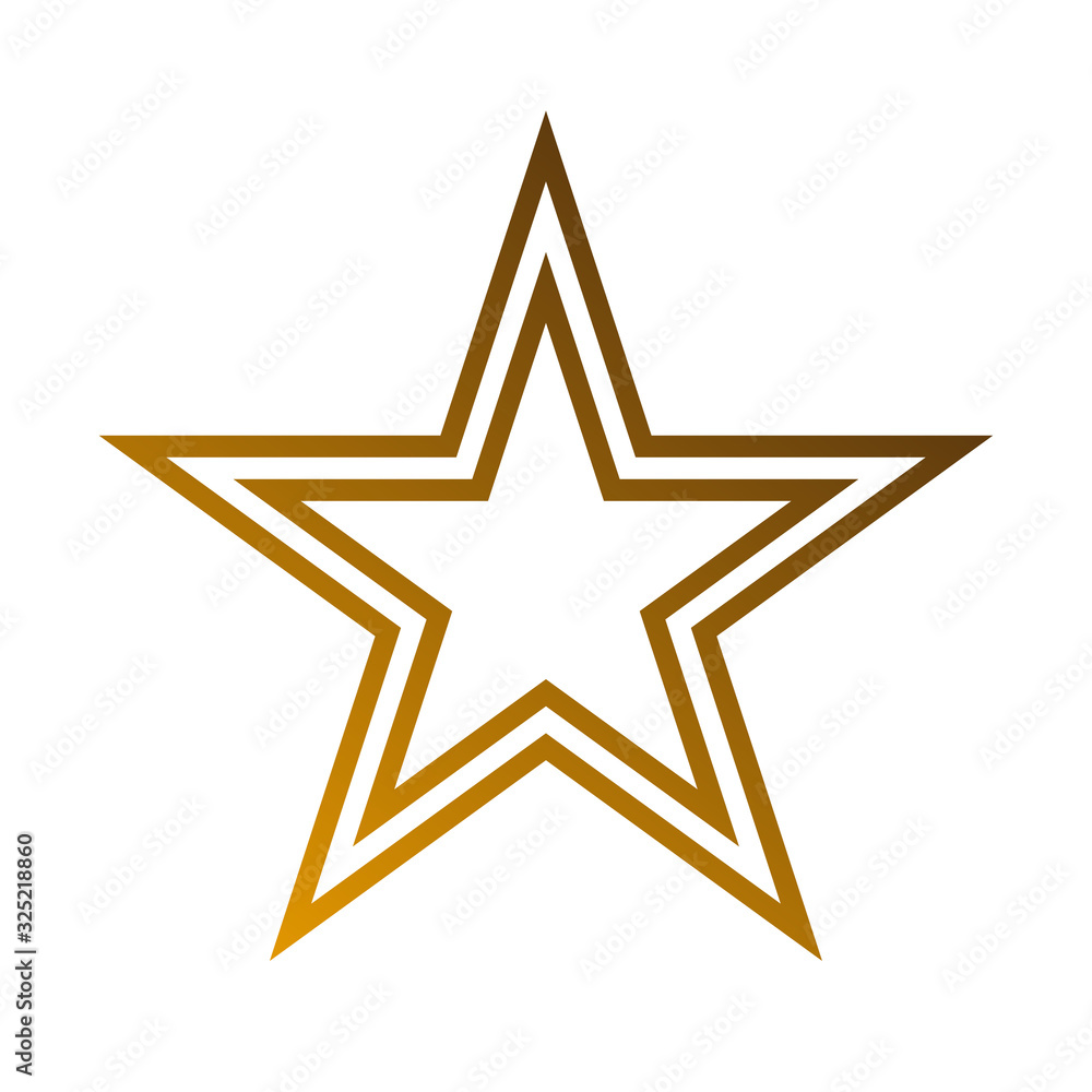 Star flat icon gold color on white background Star flat icon gold color on white background