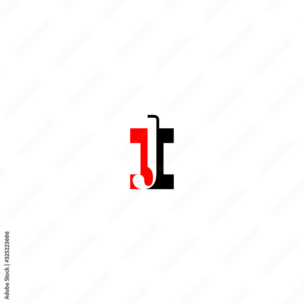 Initial text letter i logo design vector. Illustrtion of I Letter logotype template element Initial text letter i logo design vector. Illustrtion of I Letter logotype template element