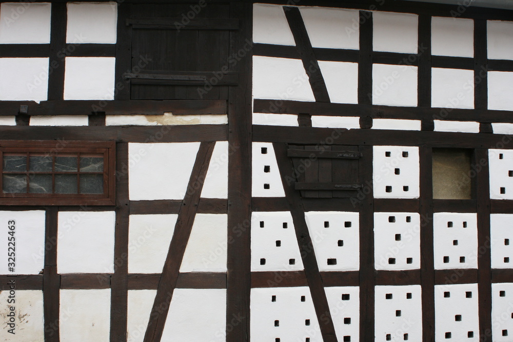 Hintergrund Fachwerk.Fachwerkhaus. Fachwerkwand Hintergrund Fachwerk.Fachwerkhaus. Fachwerkwand