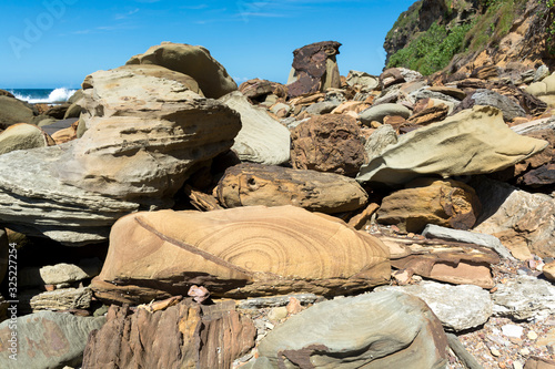 Interesting rocks by the sea, Australia
