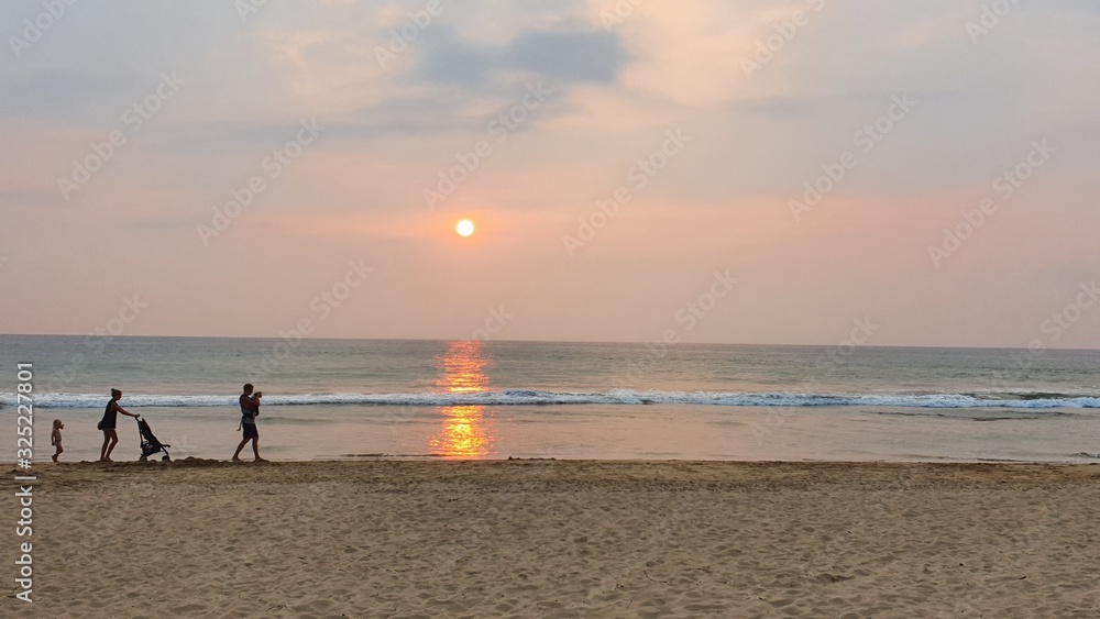 Fototapeta premium sunset on beach