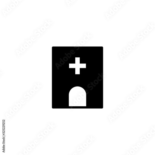 Vector illustration, hospital icon design