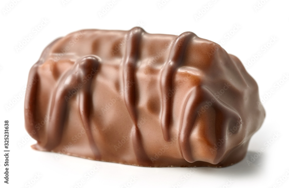 chocolate praline on white background chocolate praline on white background