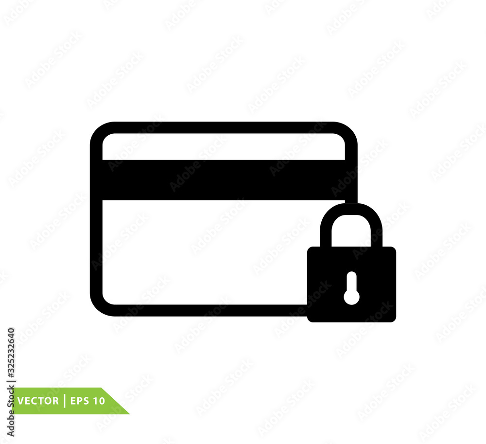 Credit card icon vector logo design template Credit card icon vector logo design template