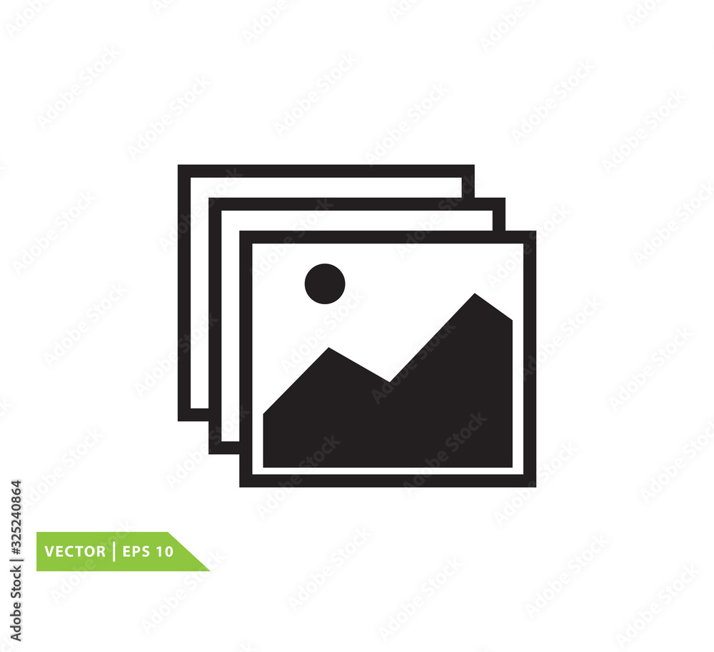 Picture image icon vector logo design template Picture image icon vector logo design template