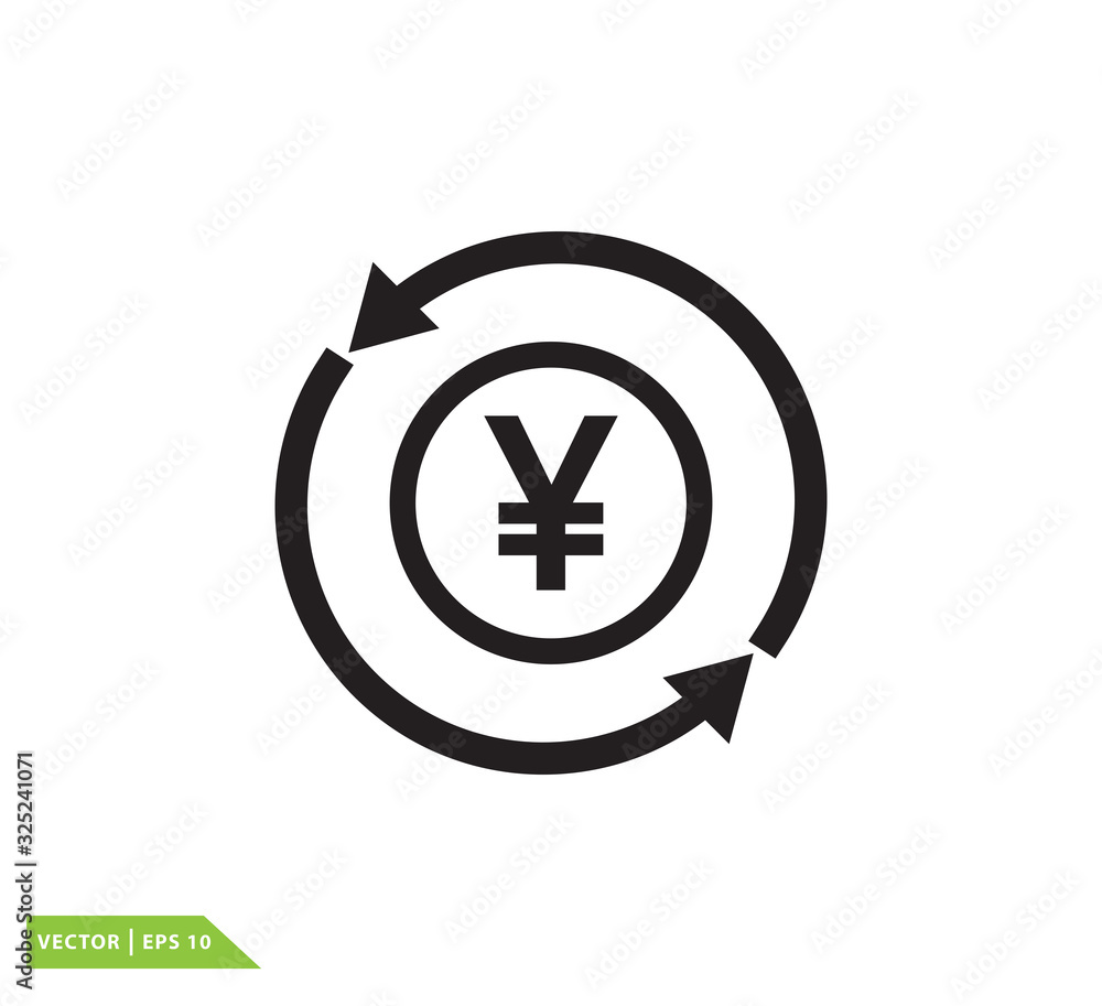 Money yen currency icon vector logo design template Money yen currency icon vector logo design template