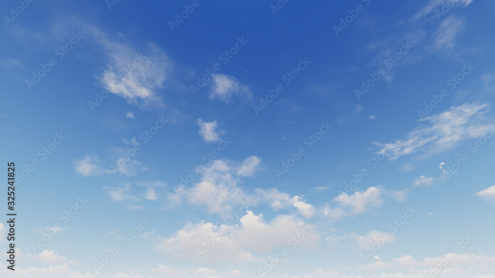 Fototapeta premium Cloudy blue sky abstract background, blue sky background with tiny clouds