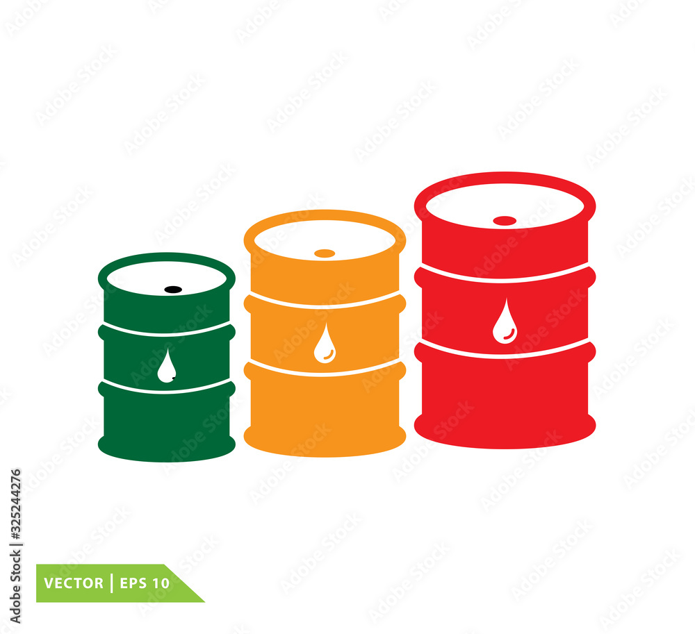 Drum oil icon vector logo design template Drum oil icon vector logo design template
