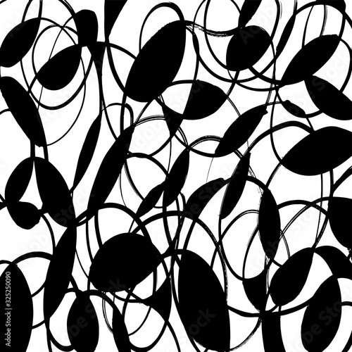 Abstract background. Grunge brush pattern. Texture. Vector.