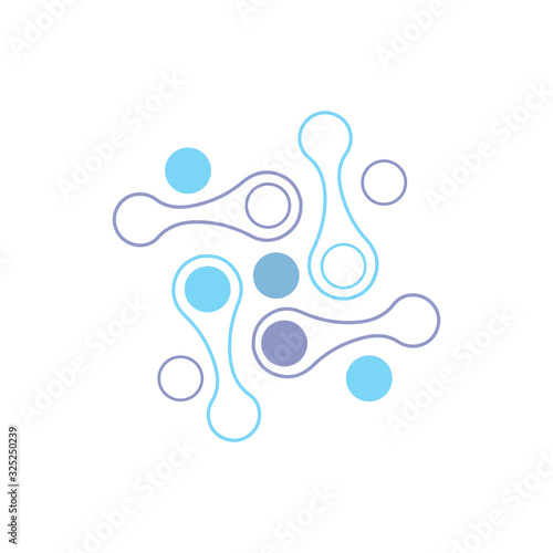 Molecule symbol logo template vector illustration design © Ony98