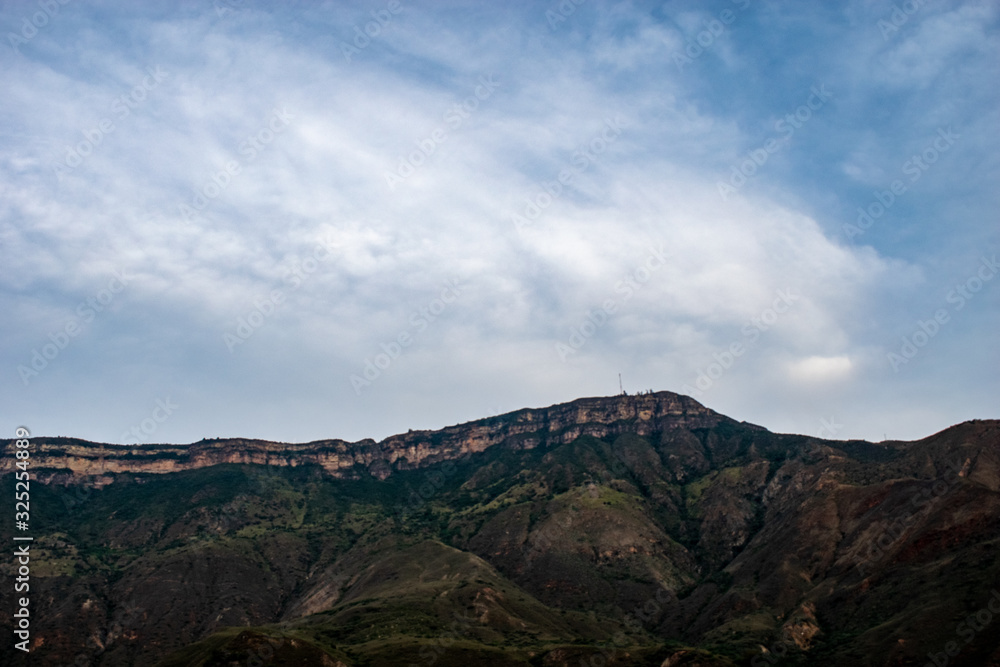 view of mountains Chicamocha canyon