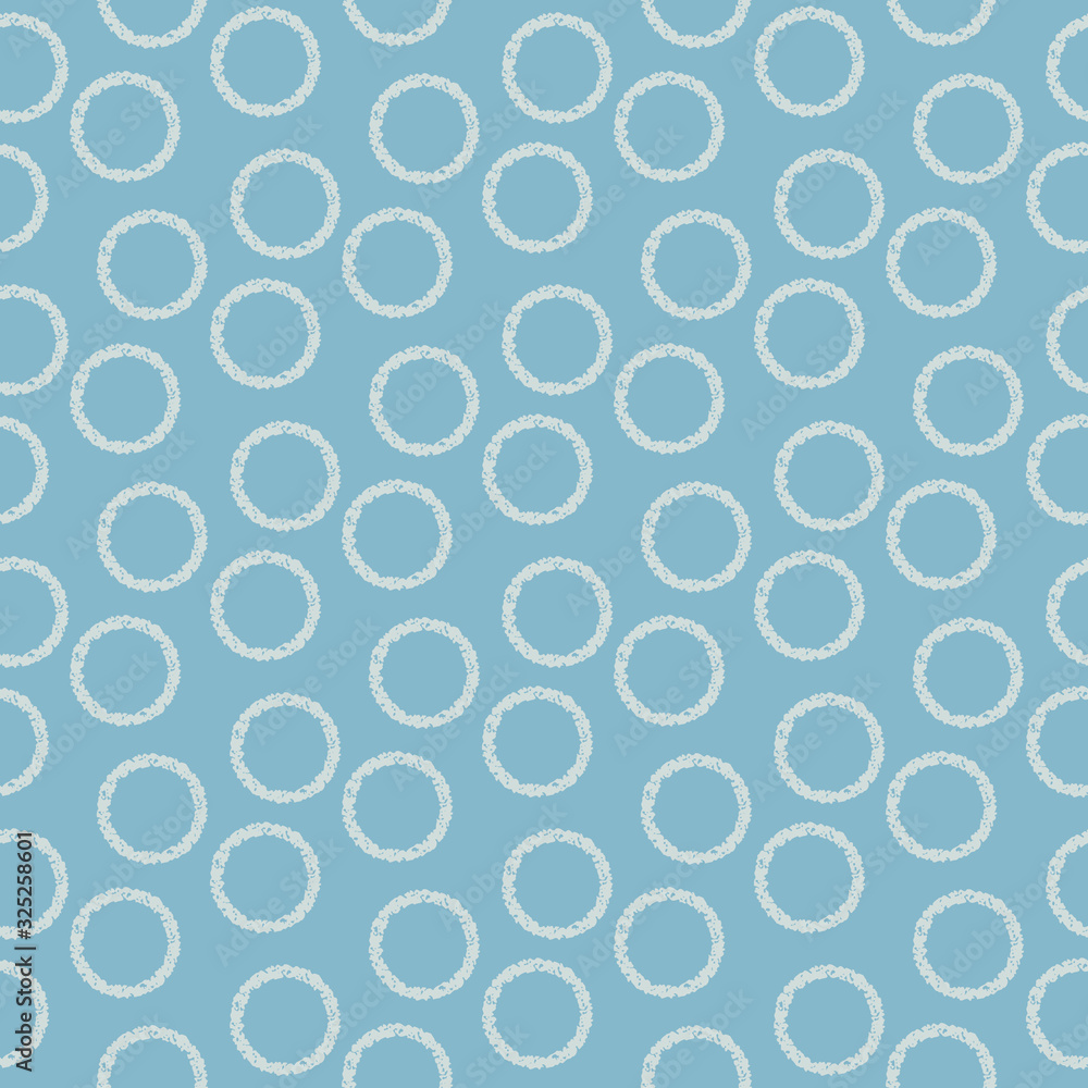 Abstract polka-dot pattern with textured outlines