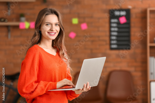 Portrait of beautiful young...