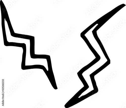 Variation of handwritten anger mark