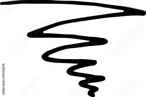 Variation of handwritten anger mark