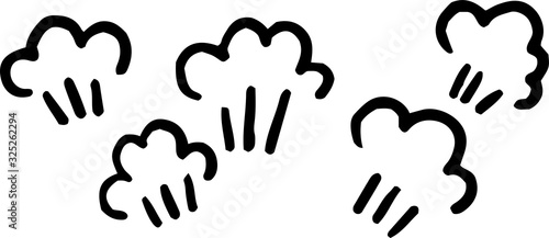 Variation of handwritten anger mark