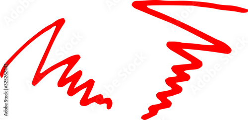 Variation of White  handwritten Red anger mark