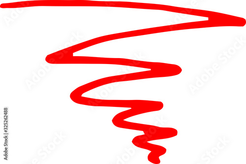 Variation of White  handwritten Red anger mark