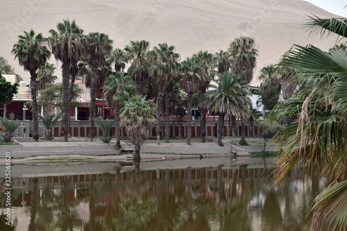 Oasis of Hucachina in Peru