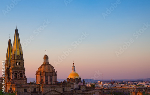 Landmark Guadalajara Central Cathedral (Cathedral of the Assumption of Our Lady) in historic city center