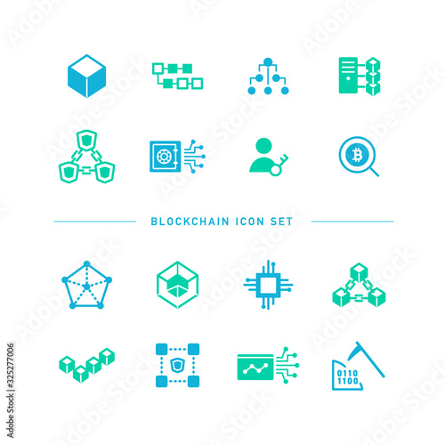 BLOCKCHAIN ICON SET