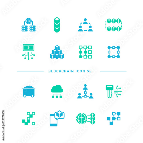 BLOCKCHAIN ICON SET