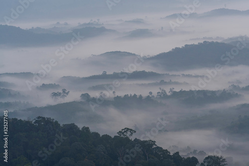 fog in mountains