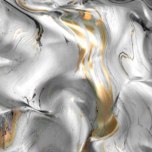 Beautiful background with fluid paint. 3d illustration, 3d rendering.