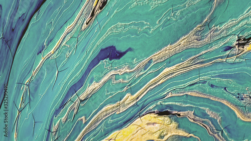 Beautiful background with fluid paint. 3d illustration, 3d rendering.