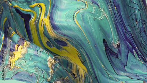 Beautiful background with fluid paint. 3d illustration, 3d rendering.