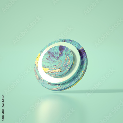 Beautiful background with fluid paint. 3d illustration, 3d rendering.