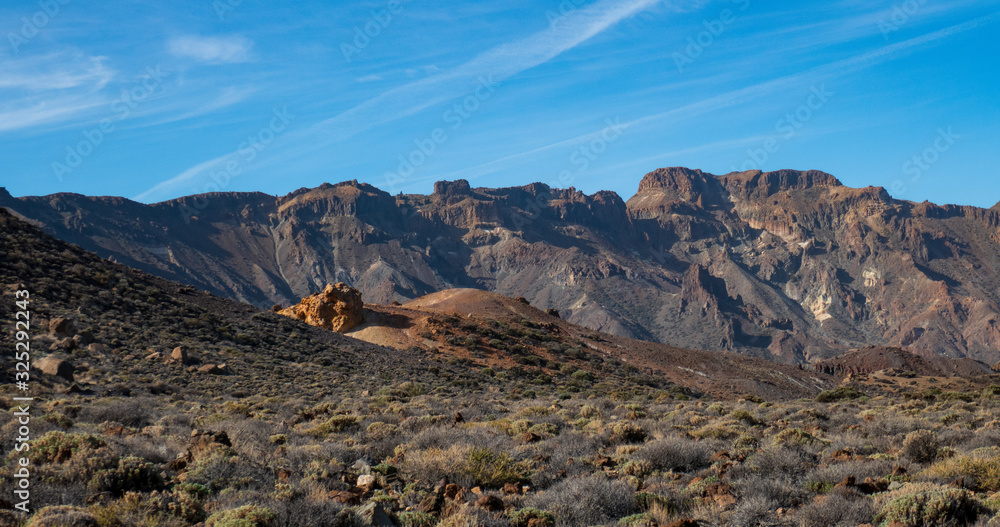 Berglandschaft auf Teneriffa im Sommer