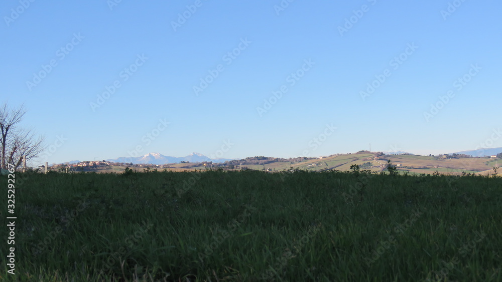 Fototapeta premium Paesaggio montuoso