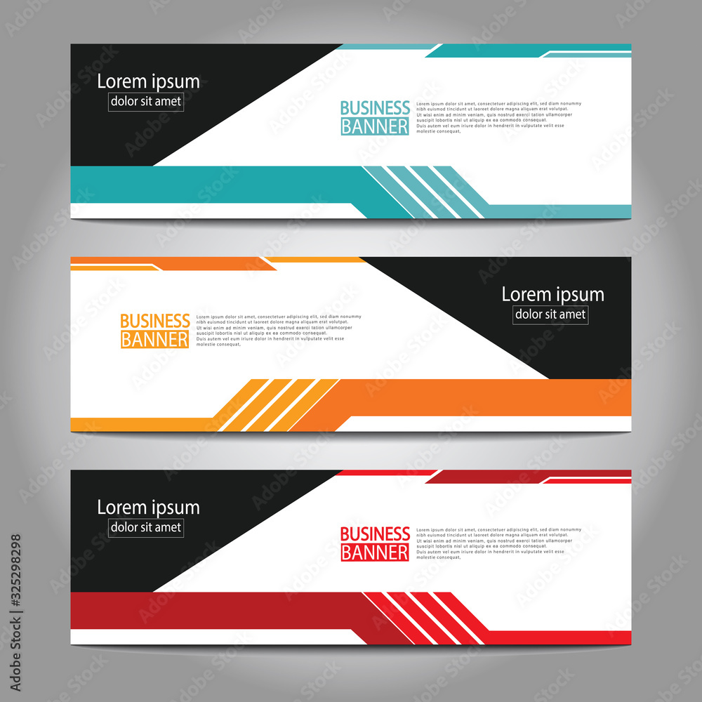 Abstract business banner template design.vector illustration.