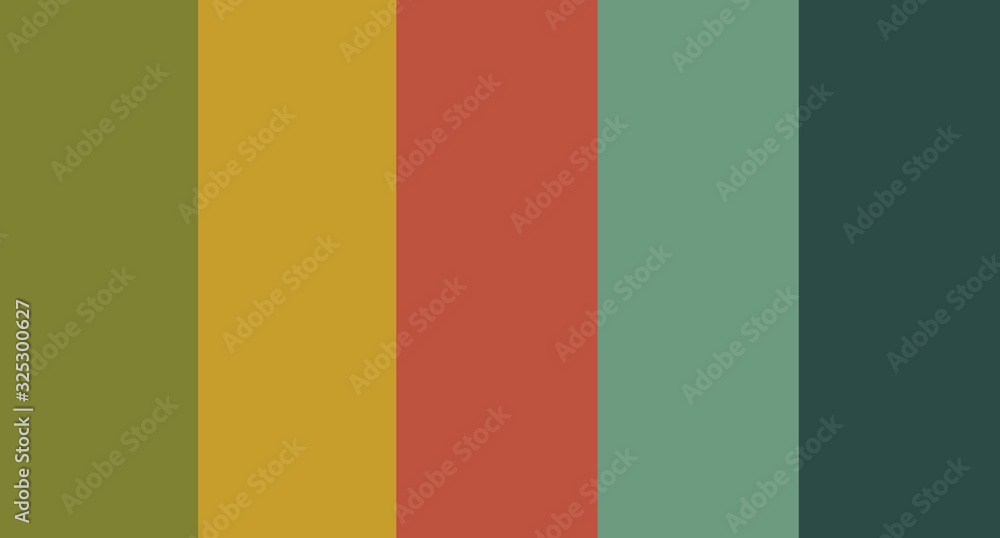 Obraz premium colour set palette vector illustration