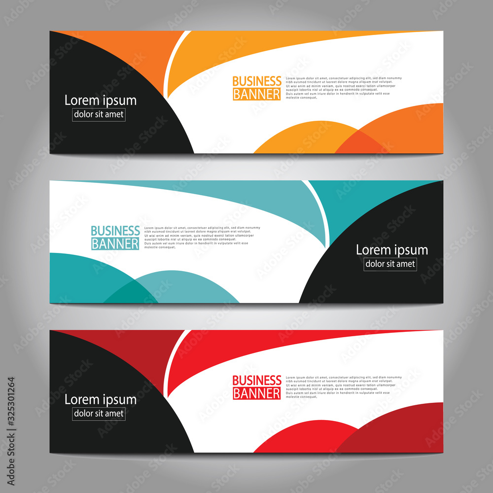 Fototapeta premium Abstract business banner template design.vector illustration.