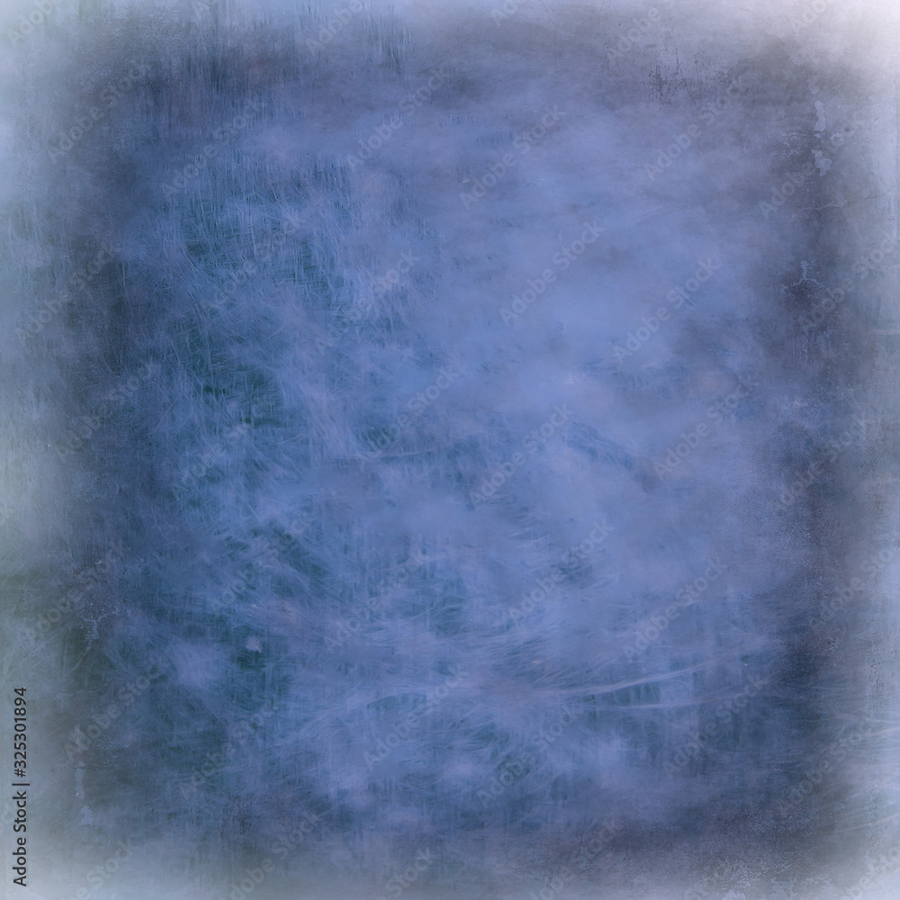 metal scratches blue background abstract / empty blank frame scratches on metal metal scratches blue background abstract / empty blank frame scratches on metal