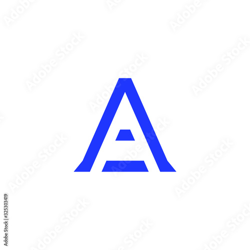 Letter A best logo design. Letter a line logo, icon