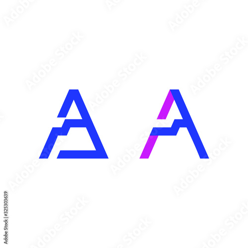Letter A best logo design. Letter a line logo, icon