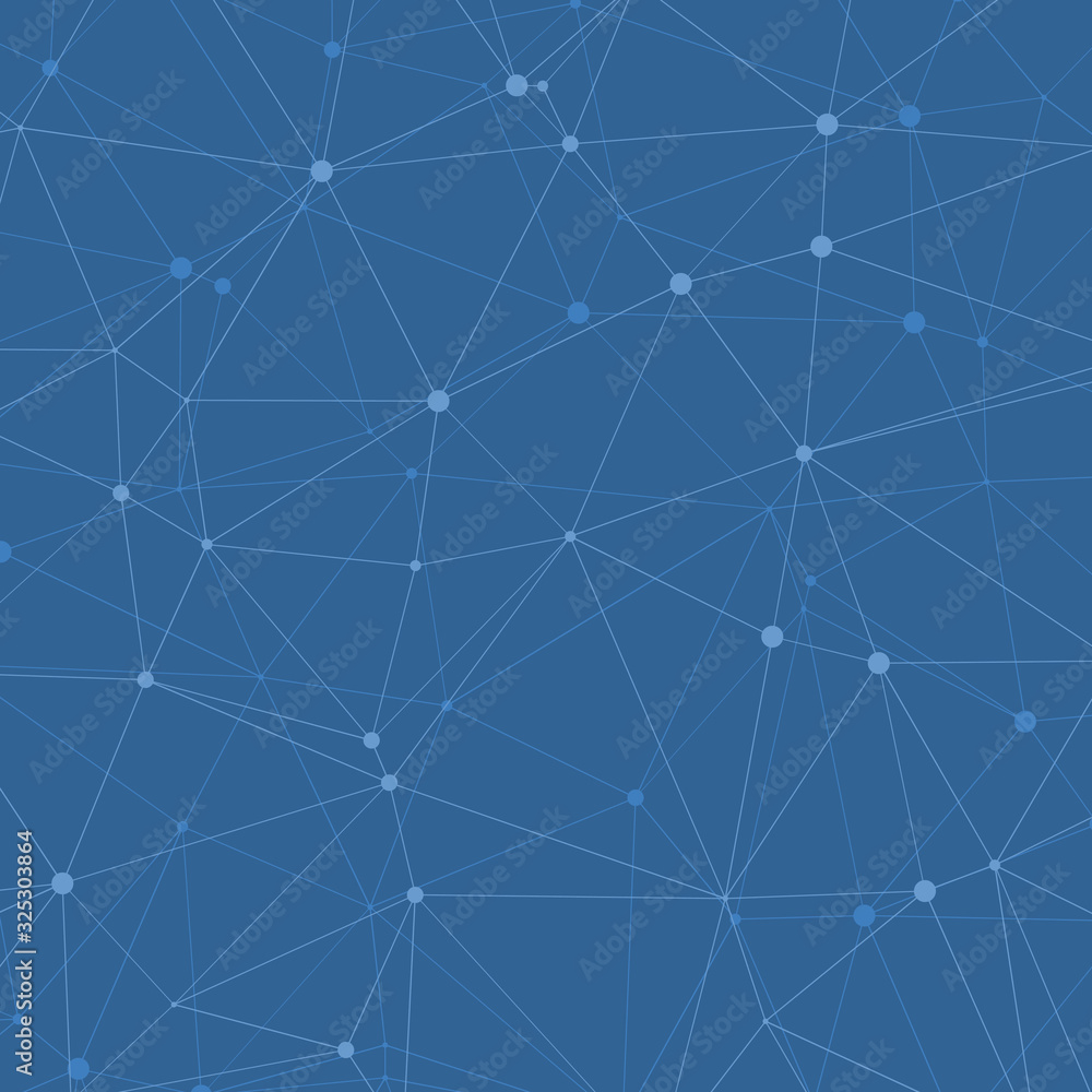 Obraz premium Abstract Low Polygon Mesh Generative Art background illustration