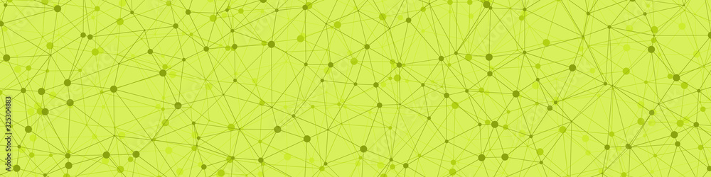 Fototapeta premium Abstract Low Polygon Mesh Generative Art background illustration