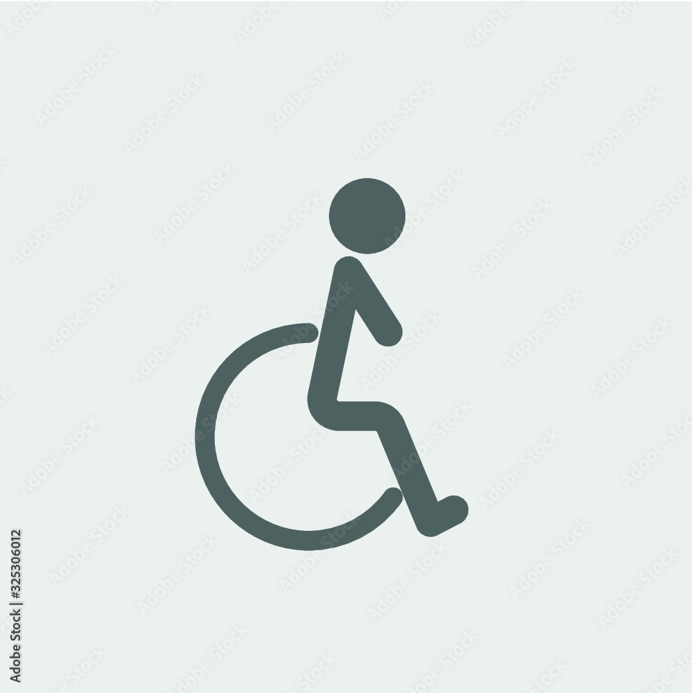 disabled icon, vector desing disabled icon, vector desing