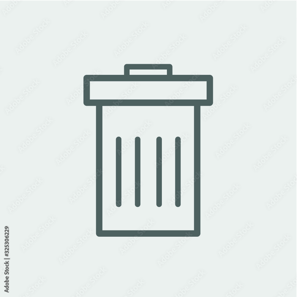 dustbin icon, vector desing dustbin icon, vector desing