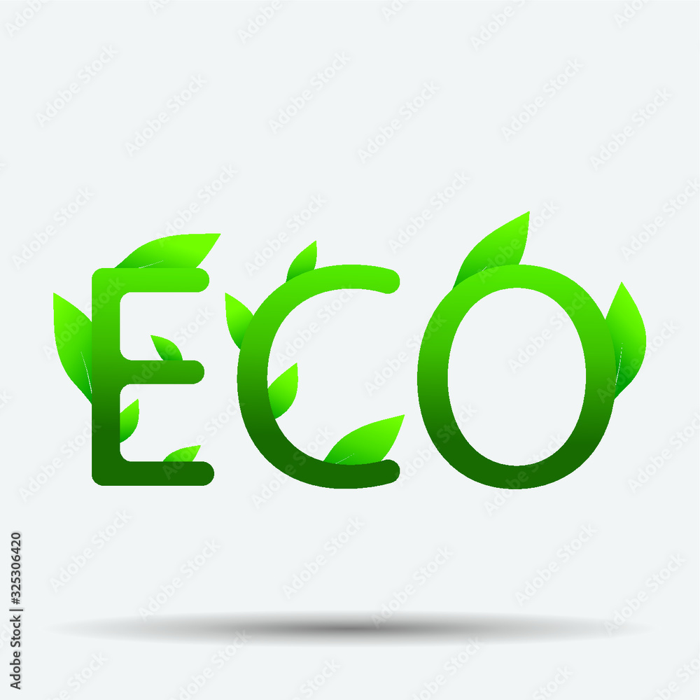 Eco Flat Icon illustration isolated vector sign symbol Eco Flat Icon illustration isolated vector sign symbol